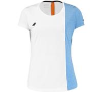 Babolat Play Cap Sleeve Top Women White/Blue Hthr Camiseta de mujer M