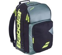Babolat Pure Aero - Mochila de Tenis, Color Gris Metalizado, Negro y Amarillo neón
