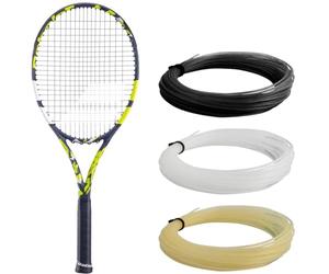 Babolat - Raqueta de Tenis, EVO Aero encordada, tamaño estándar, Amarillo/Negro, Grafito, Ideal para Jugadores Ocasionales y Regulares, Potencia y Comodidad optimizadas