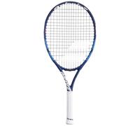 Babolat, Raqueta de Tenis Modelo Drive Junior, TU, Blanco/Azul, Ligera, Grip Diseñado para Manos Pequeñas, Plan de Cordaje 16x19 Abierto 16x17, Grafito y Aluminio, Ideal para Niños 125-135 cm