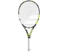 Babolat - Raqueta de Tenis Modelo Pure Aero Junior 25 Gen8, tamaño 635 mm, Color Gris, Amarillo y Blanco, Mango 000, diseñado para Jugadores de competición, optimizado para Poder y Giro