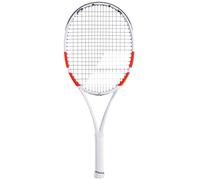 Babolat - Raqueta de Tenis Modelo Pure Strike, Mango 00, Blanco/Rojo/Negro, Adolescentes 140-150 cm, Estabilidad de precisión, Marco híbrido, Potencia y Control equilibrados, transición a Raquetas de