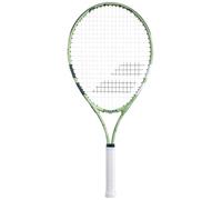 Babolat, Raqueta de Tenis Modelo Wimbledon 25 Jr, Grip 00, Blanco/Verde, Ligero (220 g), Gran Tamis, Marco de Aluminio, Ideal para Niños de 130 a 140 cm, Empezar y Progresar