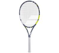 Babolat - Raqueta de Tenis para Adulto EVO Aero Lite Cordada, Ideal para progresar, Potencia y manejabilidad, Marco aerodinámico Spin Alpha - Grip 1 Syntec EVO - Marca Francesa - Gris/Amarillo
