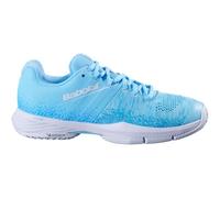 Babolat Sensa Women Zapatilla De Pádel Mujeres - Azul Claro, Rojo 37