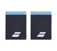 Babolat Unisexe Esponja Modelo Logo Jumbo Wristband, Talla Única, Color Azul, Absorción Rápida de la Transpiración, Ancho 10,5 cm, Diadema para la Muñeca Gimnasio Tenis Badminton Padel
