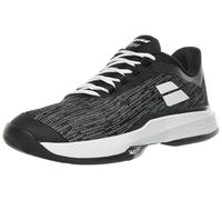 Babolat, Zapatillas de Tenis Modelo Jet TERE 2 AC M, Talla 41, Negro/Blanco, Empeine de Malla Transpirable, EVA amortiguadora, Refuerzos Laterales para Estabilidad, Suela Michelin Duradera Hombre, EU