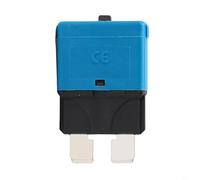 babominimer 1 interruptor de circuito de hoja de terminal de 5,2 mm, 12 V, 24 V, fusible automotriz reajustable tipo ATC para coche, barco, RV, aplicaciones marinas, 5-30 A manual/automático (15 A)