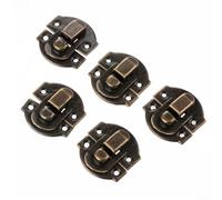 babominimer 10 cierres de metal para joyero, estilo antiguo, hebillas de hierro para cajas de madera, cofres pequeños, cajas del tesoro, accesorios decorativos (bronce)
