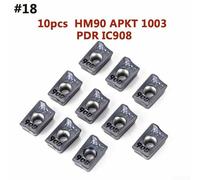 babominimer 10 piezas de insertos de hoja de carburo CNC para herramientas de torno con llave de repuesto fácil de usar para mayor eficiencia (HM90 APKT1003 IC908)