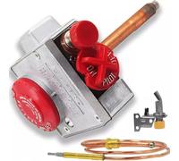 babominimer 110-326 - Termostato de gas natural con sistema de seguridad ECO 3.5 WC, regulación de presión de 45000 BTU, ajuste de flujo de 160 F