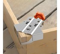 babominimer 2 abrazaderas de esquina de 90 grados, abrazadera de empalme de ángulo recto para carpintería y muebles de bricolaje, abrazadera cuadrada de junta de madera de acero inoxidable (cerrada)