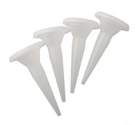 babominimer 2 boquillas de calafateo de plástico para aplicaciones de pegamento de vidrio, cabezal dispensador de pegamento blanco compatible con pegamento suave y sellador, Home Impr(4 piezas)
