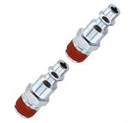 babominimer 2 conectores adaptadores de manguera de aire macho de 1/4 pulgadas, accesorios de acoplamiento neumático de liberación rápida para compresor de aire y conexión de herramientas de línea de