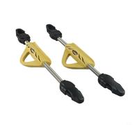 babominimer 2 correas de aleta de resorte de acero inoxidable para buceo, diseño antideslizante compatible con la mayoría de aletas, incluyendo Cressi y Mares (azul negro (amarillo L)
