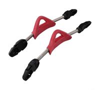 babominimer 2 correas de aleta de resorte de acero inoxidable para buceo, diseño antideslizante compatible con la mayoría de aletas, incluyendo Cressi y Mares (azul negro (rojo M)
