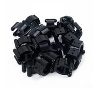 babominimer 20 clips portátiles para caña de pescar y accesorios de soporte de soporte de bastidor de almacenamiento, material plástico con 17 mm de diámetro interior, fácil instalación para