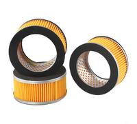 babominimer 3 piezas de repuesto para compresor de aire en forma de cilindro, molduras de metal y papel de filtro para filtración de partículas en cilindro y pistón