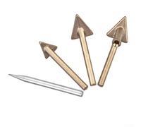 babominimer 4 puntas triangulares de repuesto de soldadura de plástico con cabezal de cobre puro para herramientas de soldadura comunes, incluye punta de soldador y caja de almacenamiento, eje de 5,6