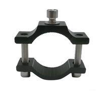 babominimer Abrazadera de aleación de aluminio para manillar de motocicleta, soporte negro para luz de conducción antiniebla, instalación para tubo de 19-33 mm, adecuado para la mayoría