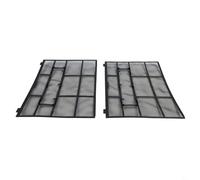 babominimer Accesorios de filtro de aire acondicionado, cubierta protectora para colgar en la unidad interior, para sistema dividido, unidades de CA, a prueba de polvo, fácil instalación, paquete de 2