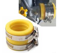 babominimer Adaptador de entrada de colector de goma para carburador amarillo 28/30mm Compatible con carburadores Zsdtrp Oko Pe para 24mm 26mm 28mm 30mm con 21mm para ATV Scooter Dirt para moto Go K