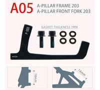 babominimer Adaptador de freno de disco de montaje en poste de 20 mm para pinza delantera o trasera a marco o horquilla, espaciador de acero inoxidable compatible con modelos Avid