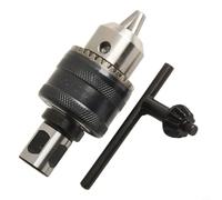babominimer Adaptador de portabrocas magnético de acero de 3/4 pulgadas Weldon a rosca cónica B16 de 1/2-20UNF con llave inglesa, 3 rangos de sujeción de 1,5-10 mm/1,5-13 mm/3-16 mm para mano D(B)