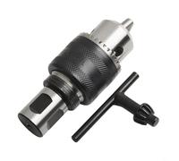 babominimer Adaptador de vástago Weldon de 3/4 pulgadas a rosca cónica B16 1/2-20UNF Juego de portabrocas magnético con llave inglesa, construcción de acero, 3 rangos de sujeción de 1,5-10 mm / 1,5-13