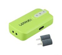 babominimer Aire de oxigenación de pesca portátil con batería de alta capacidad, funcionamiento continuo o intermitente de modo dual, diseño silencioso de baja potencia, recargable por USB (5200 mA