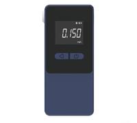 babominimer Alcoholímetro portátil de mano con pantalla LCD para conducir ebrio, detector de alcohol, dispositivo tipo soplado, negro o azul (azul)