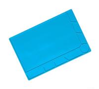 babominimer Alfombrilla de soldadura para reparación electrónica, alfombrilla de trabajo de silicona resistente al calor 34 x 23 cm con protección antiestática, kit de estación de soldadura S-120