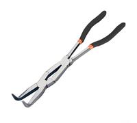 babominimer Alicates de punta de aguja extralargos de 13 pulgadas con ángulo de 45° y 90°, alicates extractores de cables de mandíbula recta para trabajos eléctricos, reparación de automóviles y