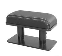 babominimer Almohadilla para reposabrazos de coche para soporte del codo izquierdo, altura ajustable (3 niveles: 9/10.5/12 cm), piel sintética y ABS, compatible con la mayoría de los modelos de coche