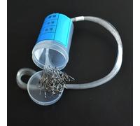 babominimer Anzuelos de pesca de acero de alto carbono con cebo atado, fuerte dureza y punta para una penetración rápida y profunda, desenganche de línea atada a máquina, surtido (19#)