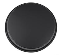 babominimer Bandeja redonda de acero al carbono para hornear de 30,5 cm, para cocinar bases crujientes, carnes, pescado o pollo, fácil de limpiar, alta resistencia, color negro