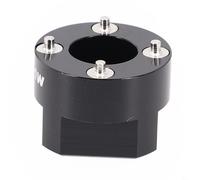 babominimer Biela de bicicleta Herramienta de perno autoextraíble para SRAM para llave de bicicleta DUB M30 Aleación de aluminio Plata Negro Extractor de manivela