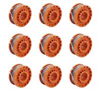 babominimer Bobina de repuesto y cable de línea para WORX WG150 WG151, compatible con recortadora S1825CT S3630CT, cuerda de nailon de 1.6 mm, 40.5 x 17.8 mm (9 piezas)