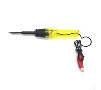 babominimer Bolígrafo probador de circuito automotriz de 6 V-24 V con sonda de acero al carbono cromado para coche, remolque, barco, motocicleta, diagnóstico eléctrico, 6.8 pulgadas (amarillo)