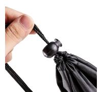 babominimer Bolsa de trípode con cordón para soporte de micrófono, soporte de luz y paraguas, bolsa de transporte compacta y plegable de nailon, 13 x 39/49/64/73 cm (negro), bolsa sin cremallera