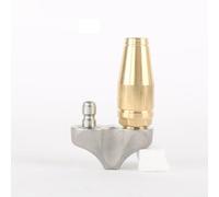 babominimer Boquilla de chorro de drenaje turbo de flujo inverso para lavadora a presión con conectores de 3/8 pulgadas y 1/4 pulgadas, construcción de acero inoxidable y latón, alta presión (1/4)