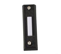 babominimer Botón de timbre iluminado con cable con luz LED integrada para visibilidad en condiciones de poca luz, interruptor de timbre de puerta ABS montado en la pared para entrada o reemplazo del