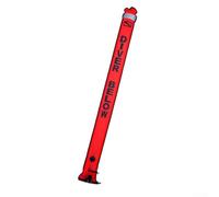 babominimer Boya marcadora para buceo con tira reflectante, 2 m x 0,15 m, tubo de señal de seguridad naranja/amarillo/rosa para buceo nocturno y deriva (naranja)