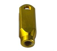 babominimer Cabeza de barra de freno de motocicleta, manubrio de aluminio con hebilla en forma de U para pieza M6/M8, repuesto de rosca compatible con la mayoría de aleaciones, color negro, rojo