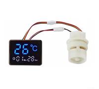 babominimer Cabezal de ducha con pantalla digital con generador de motor para agua real, no requiere alimentación externa, compatible con ducha estándar (BJL3555)