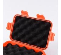 babominimer Caja de almacenamiento impermeable con forro de polietileno a prueba de golpes y funda sellada para camping, canotaje, pesca, deportes acuáticos, pequeños objetos de valor (naranja