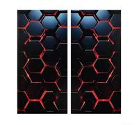 babominimer Calcomanías para pilar B de coche, calcomanías de textura para pilar de puerta, película protectora autoadhesiva impermeable para pilares laterales exteriores del coche (A)