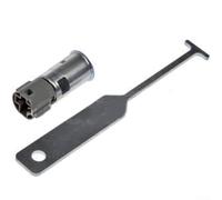 babominimer Calentador eléctrico para compartimento de motor de coche con enchufe de 12 V y herramienta de extracción, elemento de calefacción de aluminio, compatible con