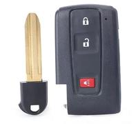 babominimer Carcasa de llave de coche para Prius 2004-2009, cubierta de llave remota de 3 botones con inmovilización del motor y función remota, carcasa de nailon negro compatible con