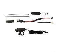 babominimer Cargador de motocicleta USB-C PD 3.0 y QC 3.0 de doble puerto con voltímetro real, diseño impermeable para vehículos de 12 V-24 V, compatible con coche, ATV, SUV, barco - Bla